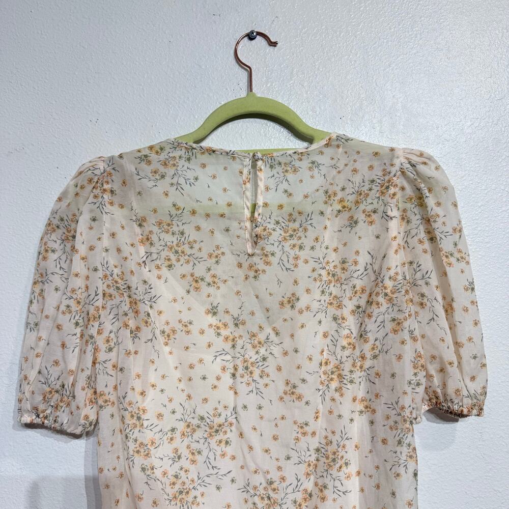 Cami NYC Cream Floral Rheia Blouse Sz S - Picture 8 of 12